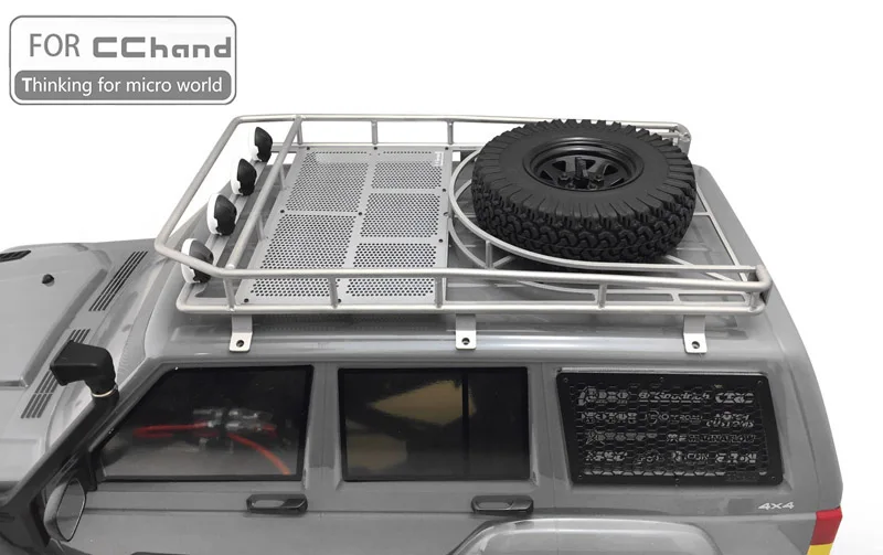 Металлический стеллаж на крышу для осевой ручной SCX10 90046/90047 cherokee RC игрушечный