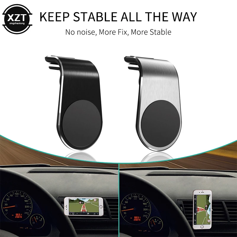 

1PC Magnetic Car Phone Holder Mini Air Vent Clip Mount Magnet Mobile Stand For iPhone XS Max Xiaomi Smartphones in Car GPS Stand