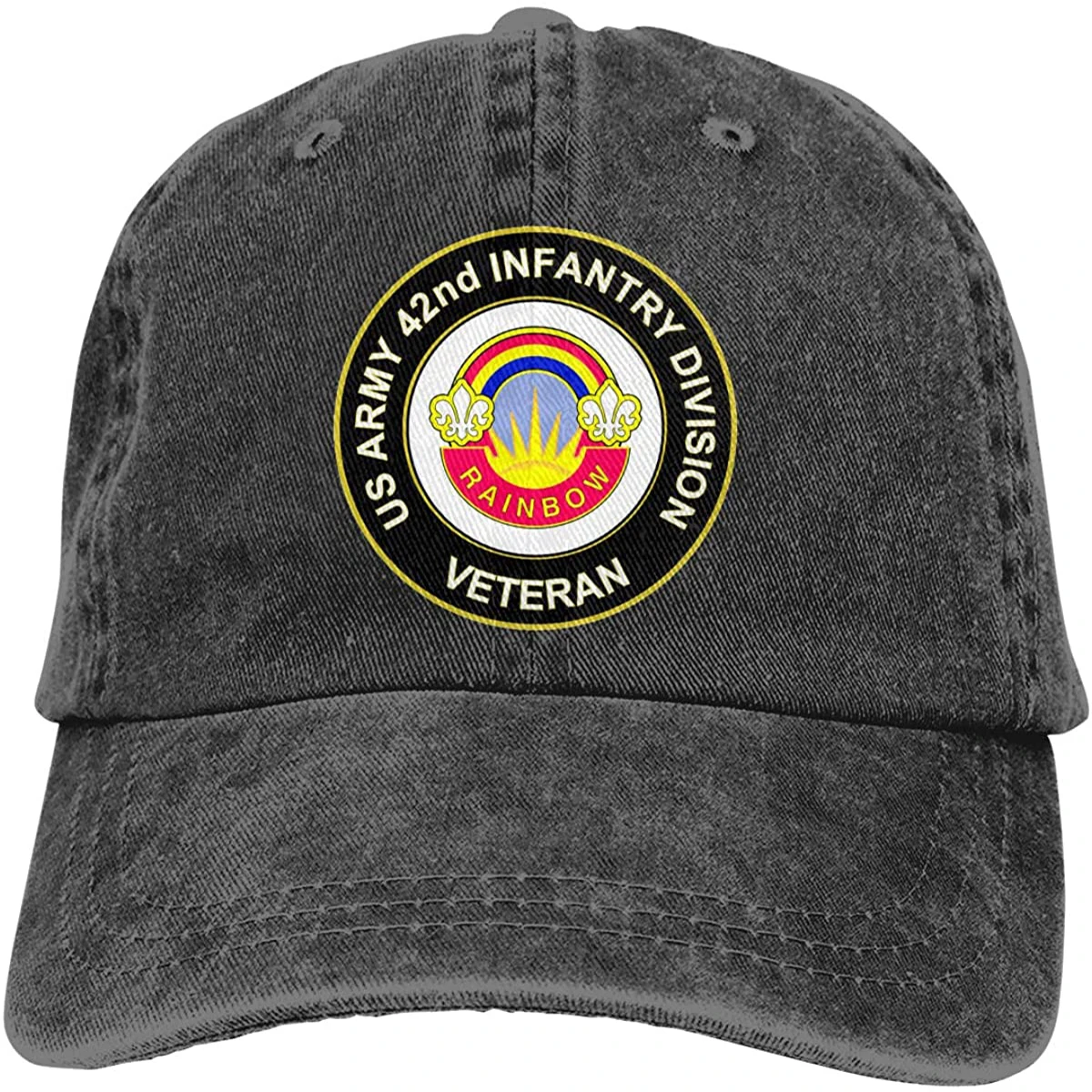 

Us Army 42nd Infantry Division Unisex Soft Casquette Cap Vintage Adjustable Baseball Caps