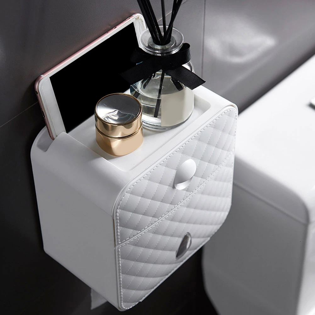 Держатель для рулона унитаза водонепроницаемый настенный держатель чехол туба