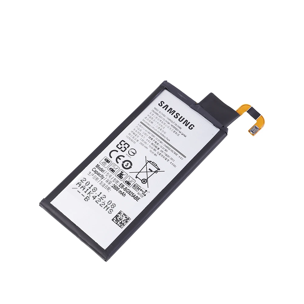 100% Оригинальная Аккумуляторная батарея для Samsung Galaxy S6 Edge EB-BG925ABE G925I G925A G925T G925S G925K