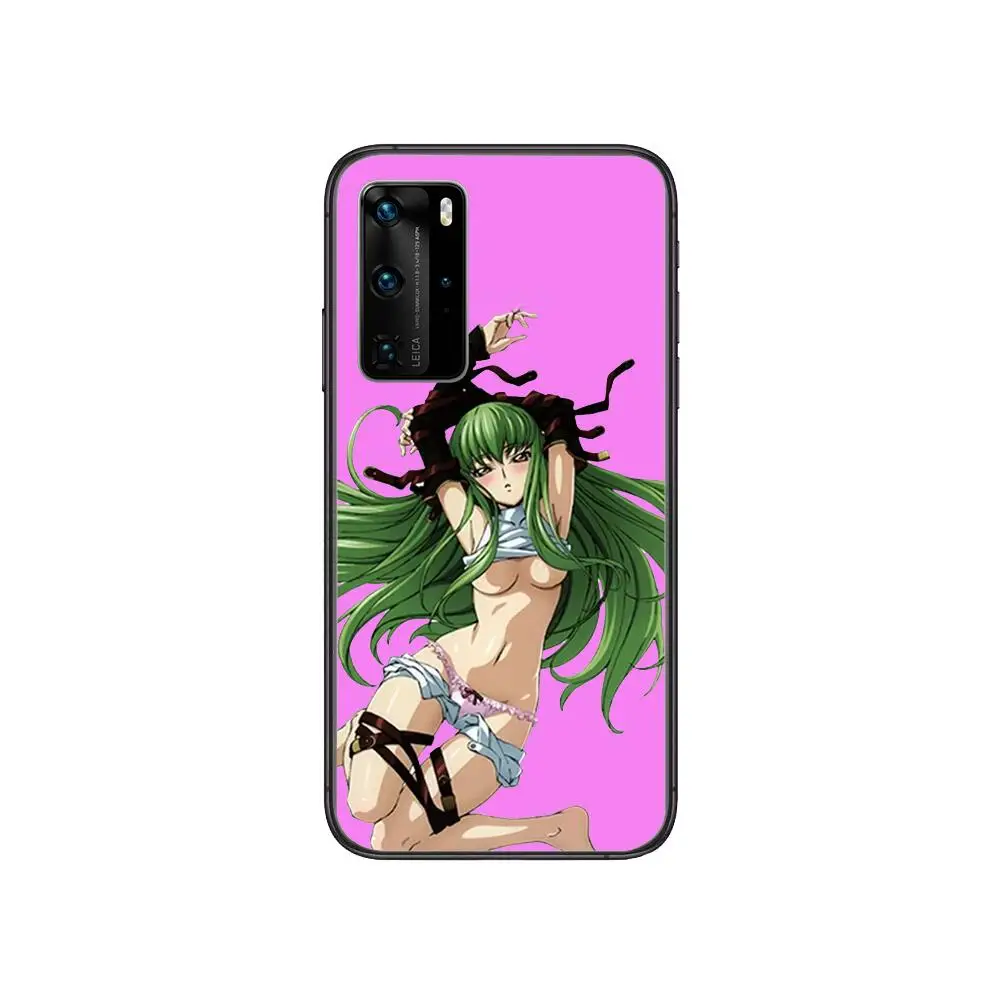

Bikini sexy anime girl style Clear Phone Case For Huawei Honor 20 10 9 8A 7 5T X Pro Lite 5G Black Etui Coque Hoesjes Comic Fa