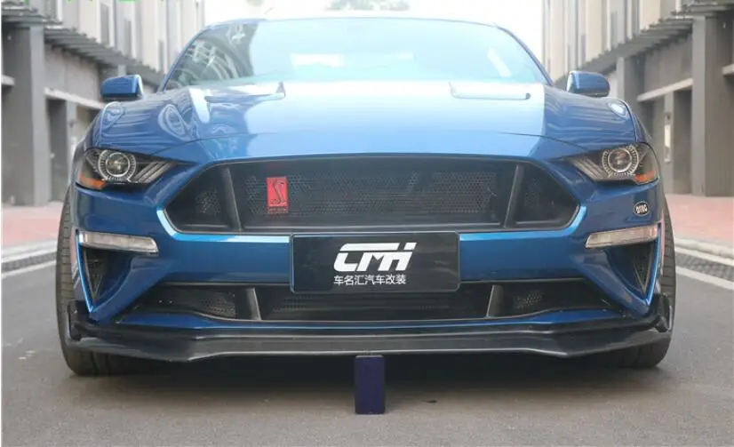 Mustang GT углеродное волокно автомобильный передний бампер гоночные решетки решетка Вокруг Накладка для Ford Mustang