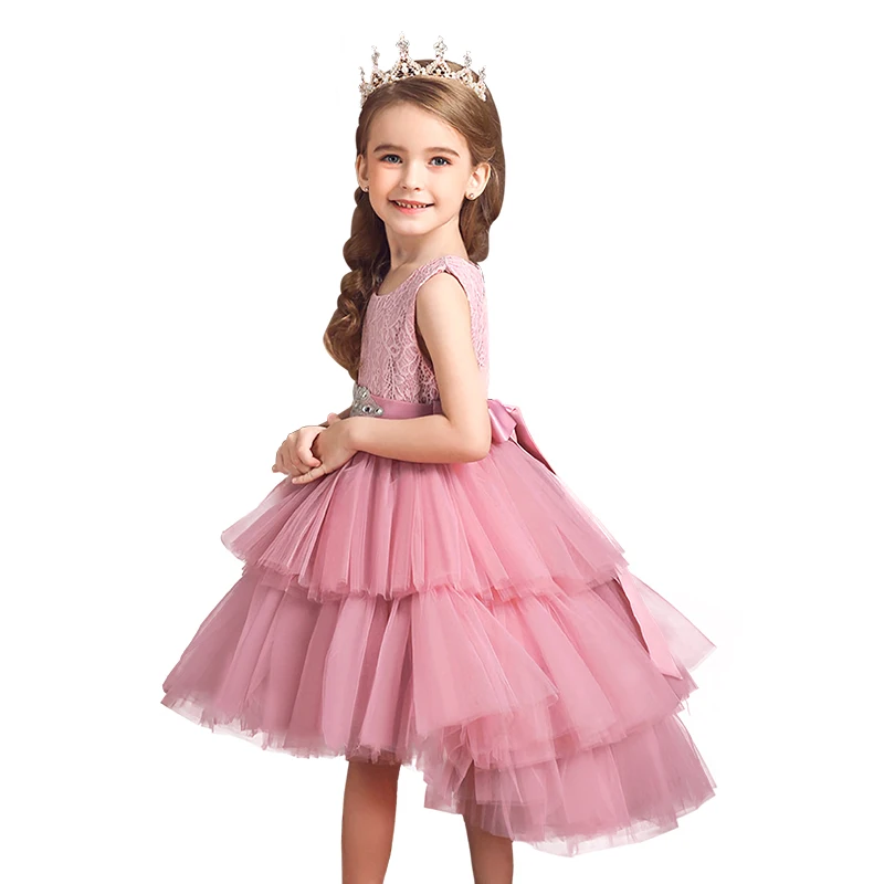 Платье для девочек летнее пышное элегантное удобное с кружевами 2020 | Детская