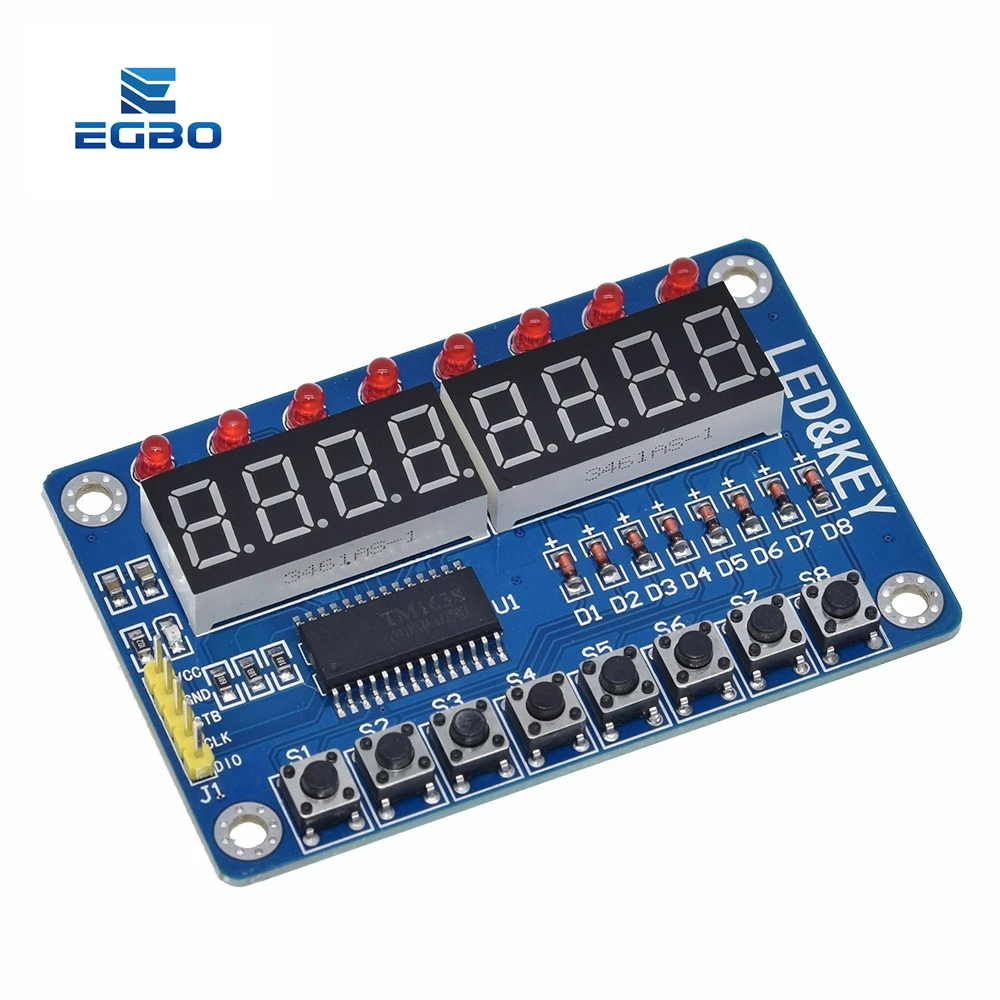 Модуль EGBO TM1638 для AVR Arduino светодиодный модуль с 8 бит 1 шт. | Электронные компоненты