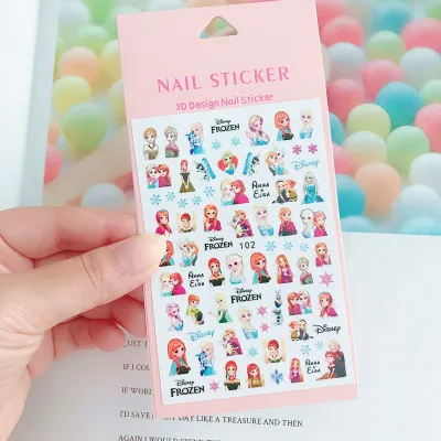 Детские Мультяшные наклейки для ногтей Холодное сердце| |