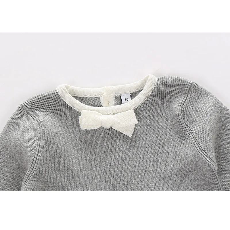 Высококачественное однотонное вязаное платье для маленьких девочек одежда