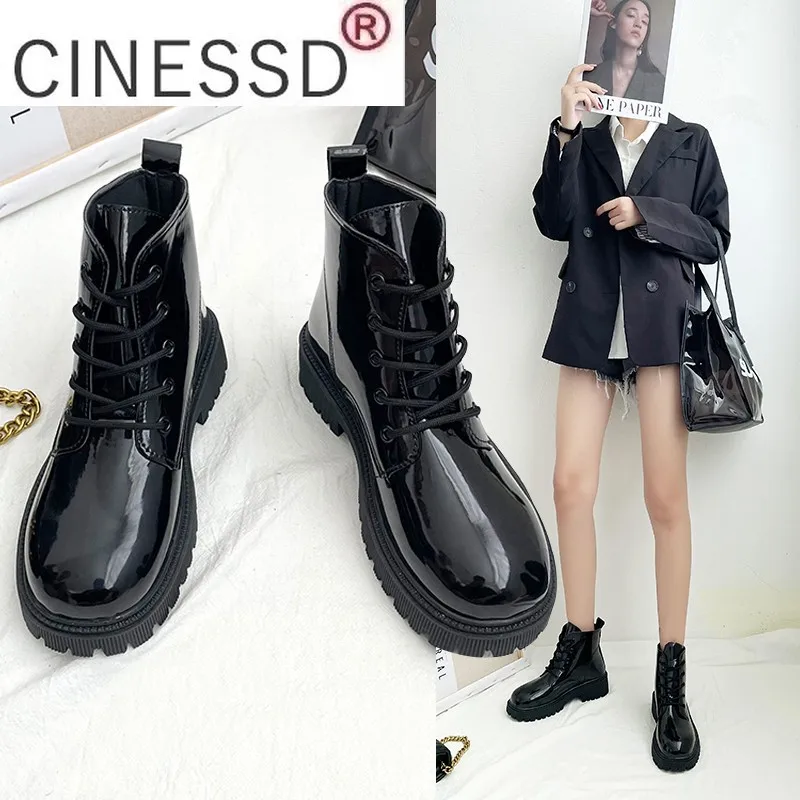 

Shoes Women Anklet Boots Round Toe Thick Sole Comfortable Platform Snow Boots for Woman Winter Female Keep Warm Botas De Mujer