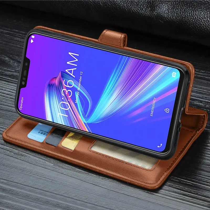 Роскошный кожаный флип-чехол-бумажник для ASUS ZB602KL ZA550KL ZS660KL ROG PHONE2 ZenFone MAX PRO(M2) ZB631KL ZB633KL чехол для телефона Capa