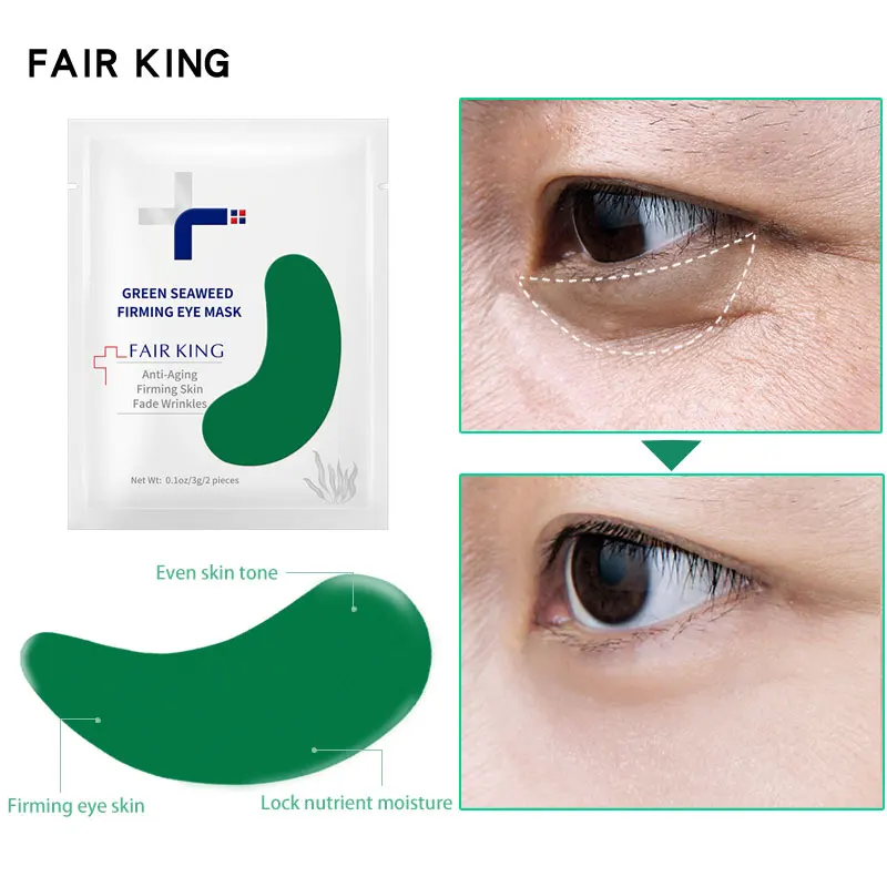 

Green Seaweed Firming Eye Patches Fade Wrinkles Anti Aging Mask Remove Dark Circles Bags Moisturizing Nourishing Skin Care
