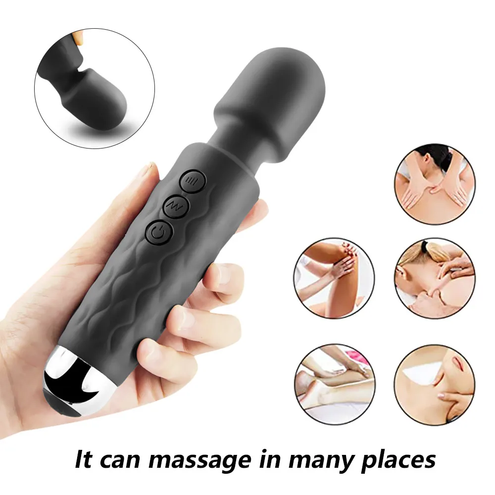 

Vibrators Sex Toys for Women Powerful AV Vibrator Magic Vagina Wand Clitoris Stimulator G Spot for Masturbator USB Dildo Clit