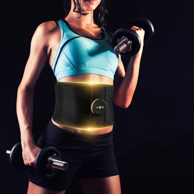 EMS беспроводной стимулятор мышц Тренажер для тренировки живота Электрический Вибрационный прибор для снижения веса пояс для похудения Массажер для сжигания жира