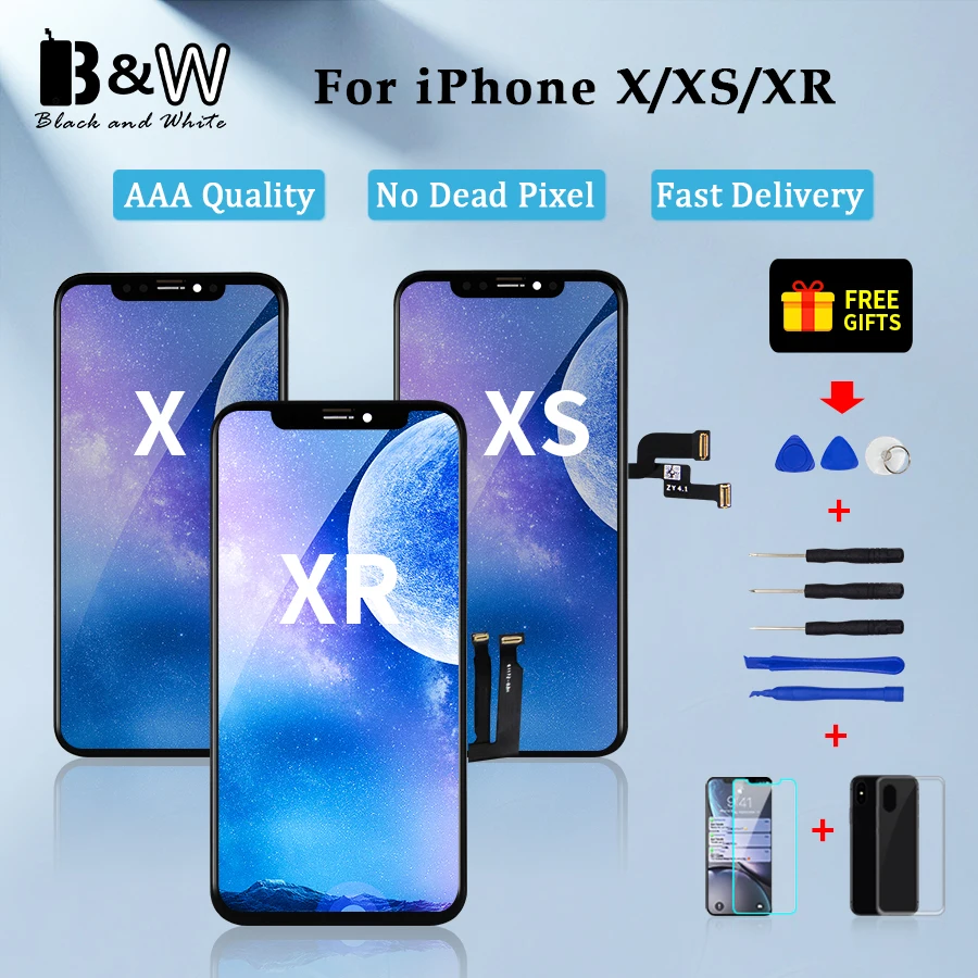 Лучшие продажи дисплей для iPhone X XS XR MAX OLED/TFT No Dead Spot Pantalla OLED Бесплатный подарок с 3D