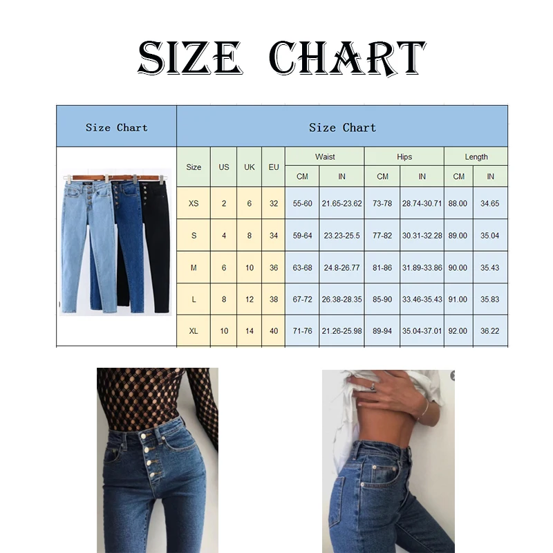 

Women Skinny Jeans Pants 2020 Streetwear Y2k Single Breasted Denim Feet Pants Women Tight Fitting High Waist Multi Button Design