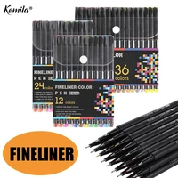 fineliner pen set 12243648 60 colors 0 4mm micron liner marker pen color drawing sketch art fine liner pen set