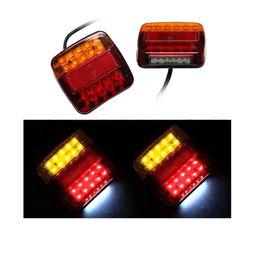 1 пара 12 в 26 светодиодов задний фонарь прицепа левый и правый стоп-сигнал для