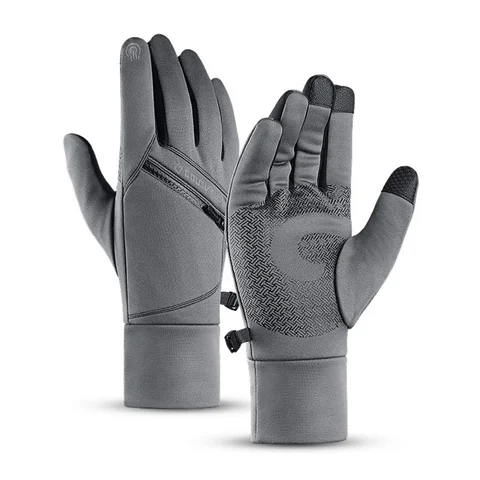 Осенне-зимние велосипедные перчатки для мужчин и женщин, водонепроницаемые нескользящие перчатки для катания на лыжах, теплые велосипедные перчатки для спорта на открытом воздухе