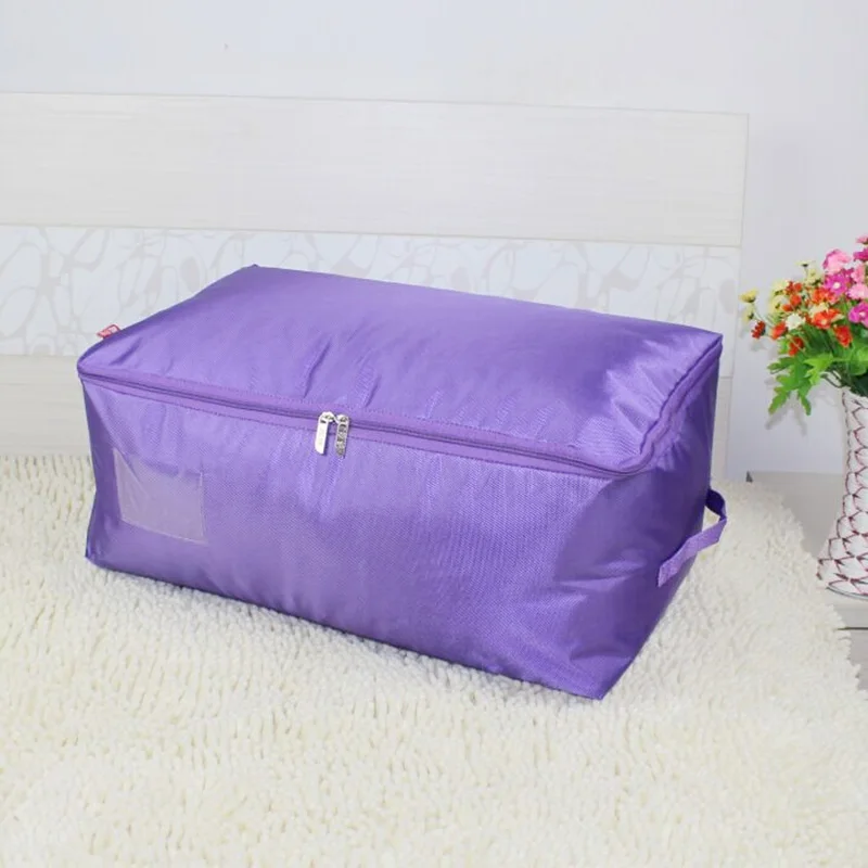 

Waterproof Bag For Pillow Blanket Storage Box Folding Closet Case For Shoe Sock Luggage Bag Oxford Storage Organizer Zipper Bag