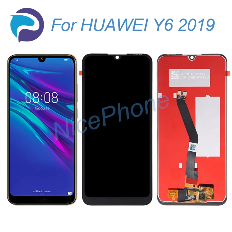 Для HUAWEI Y6 премьер 2019 ЖК экран + сенсорная панель (диджитайзер) дисплей 1560*720 MRD LX1/1F/1N