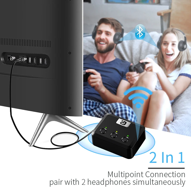 MR275 беспроводной bluetooth 5 0 аудио передатчик aptX HD ll оптический коаксиальный 3 мм Aux RCA