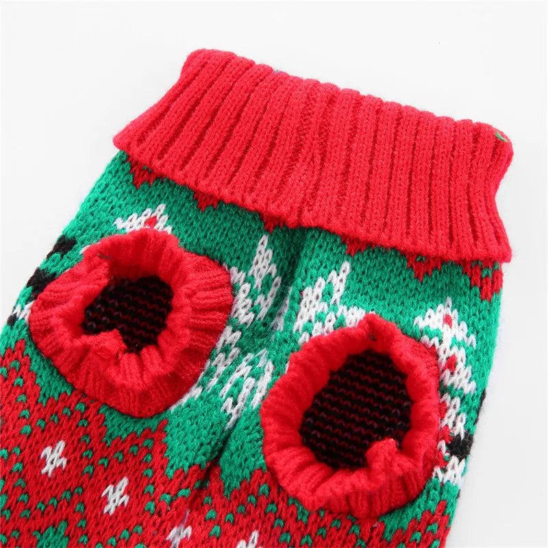 Одежда для домашних питомцев кошки собаки свитер на Рождество и Хэллоуин с