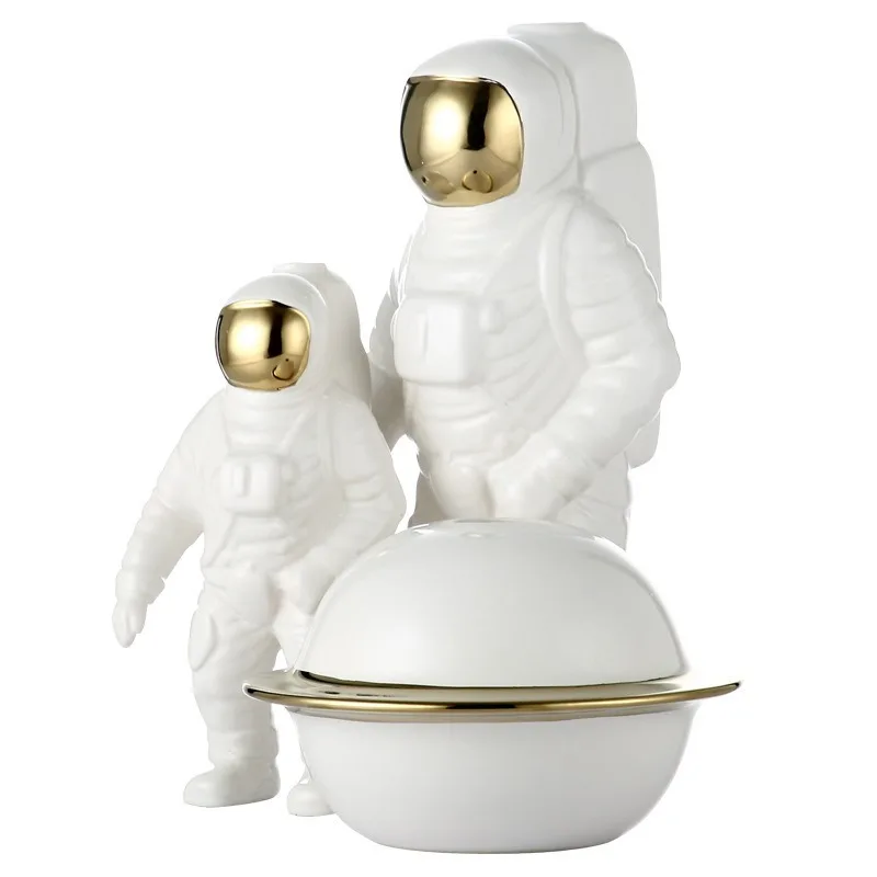 Скандинавские фарфоровые статуэтки астронавта керамическая ваза домашний декор