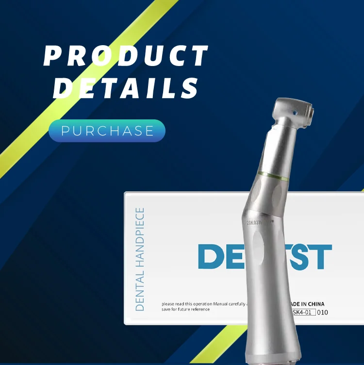 

Dentst Dental 4:1 contra angle handpiece 41 Fiber Optic Contra Angle Handpiece Kavo Type