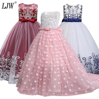 4 14 y girls elegant wedding flower girl dress for princess party pageant formal first feast elegant evening gown for girls