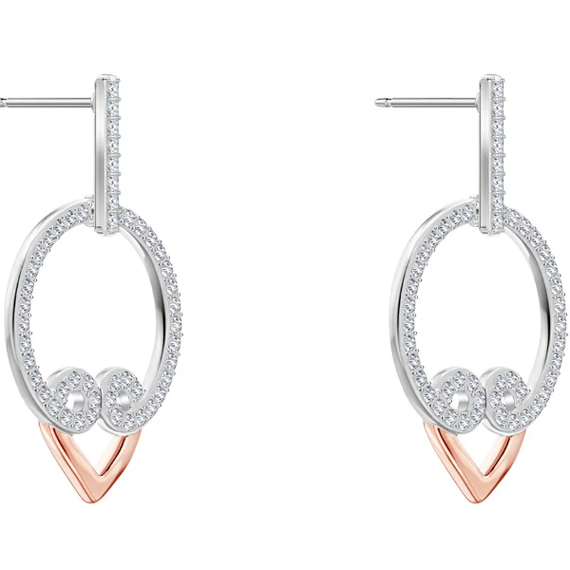 

2020 Fashion Charm Sterling Silver Original 1:1 Copy, Chic Heart-shaped Romantic Fashion Earrings Women Luxury Jewelry Gifts