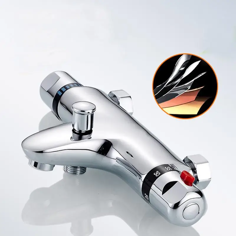 Настенный термостатический смеситель для ванны и душа Керамический клапан