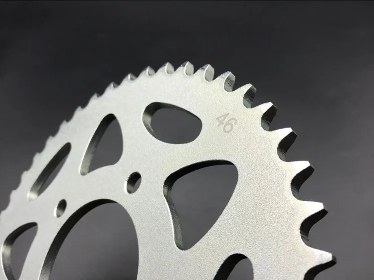 

Задняя звездочка для мотоцикла 42T 44T 43T 46T, стальной алюминиевый композитный комплект для Benelli BJ600 BJ600GS-A BN600 TNT600 TRK502C TNT300