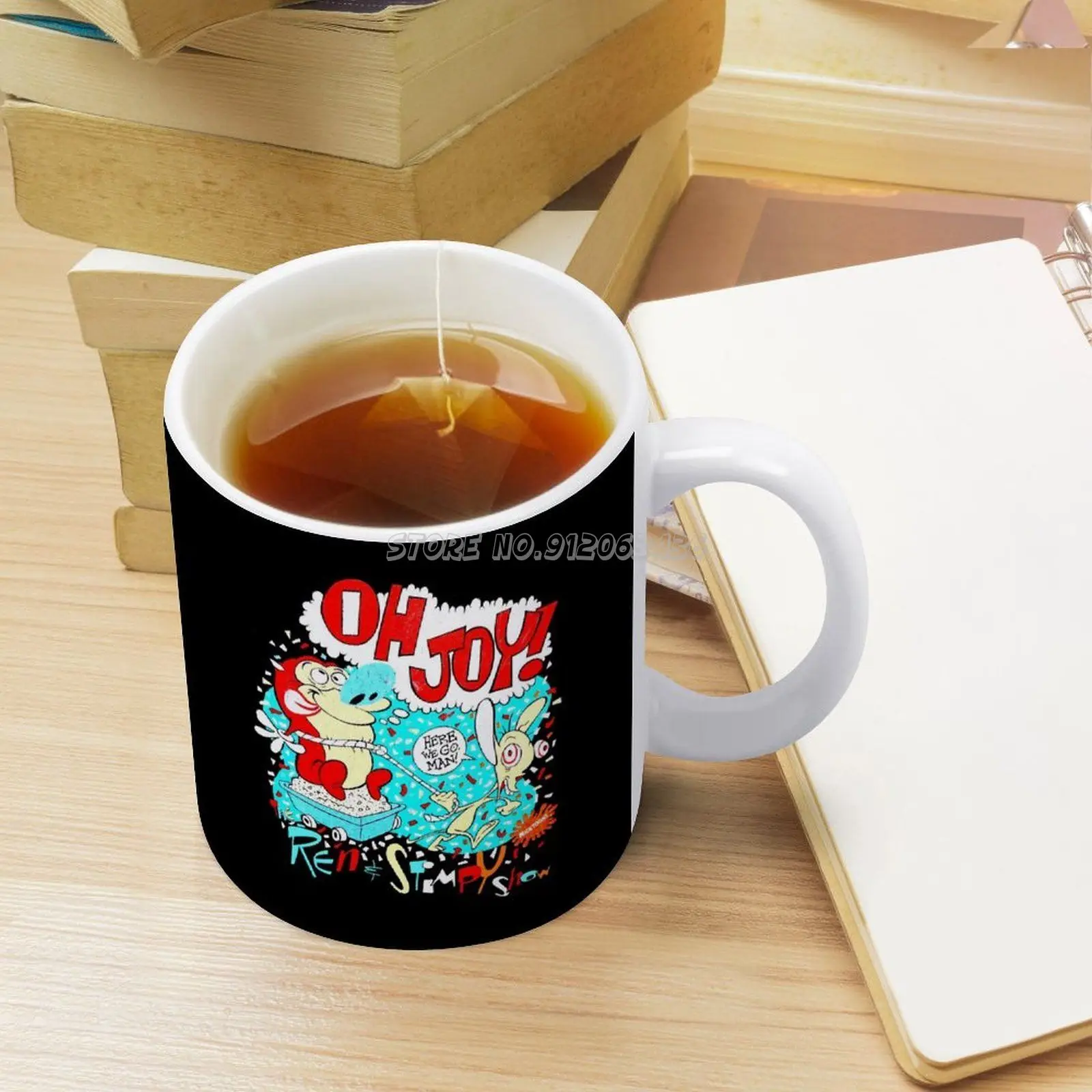 Кружки для кофе Oh Joy Ren And Stimpy художественное искусство улыбка керамическая чайная