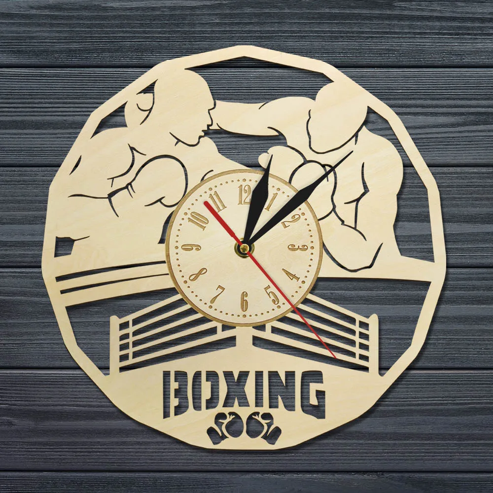 Боксерские боксерские мужские декоративные бесшумные настенные часы новоселье