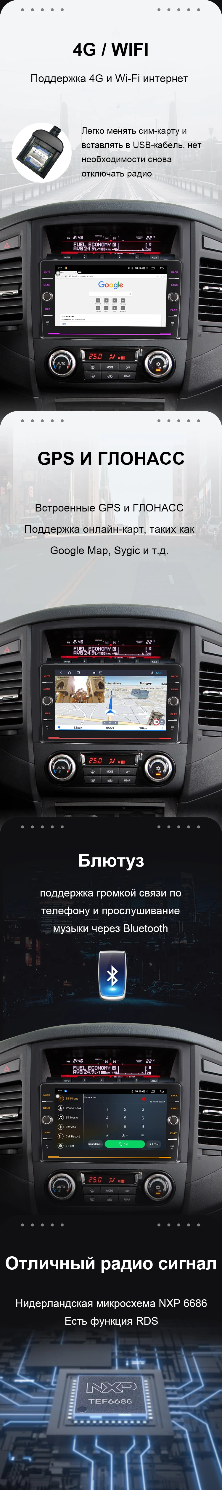 EBILAEN автомобильный DVD радио плеер для Mitsubishi PAJERO 4 мультимедиа 2din Android 8,1 радио gps навигация V90 V97 камера заднего вида