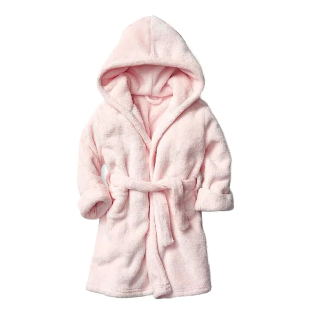 Халат детский супермягкий с капюшоном ночная рубашка халаты домашняя одежда для