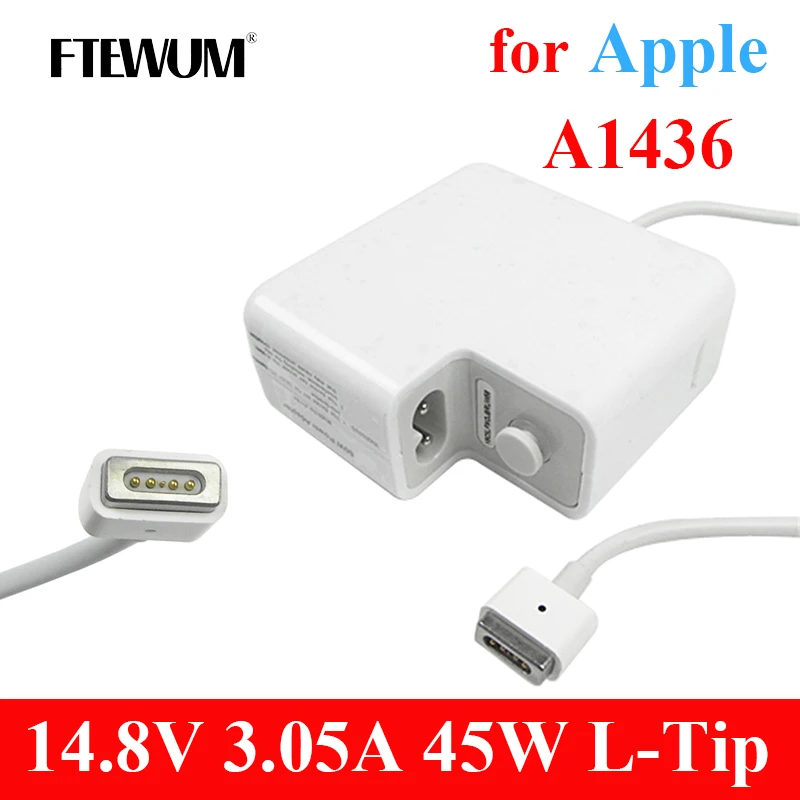 

Adapter 14.85V 3.05A T Tip 45W Power Supply For Apple Macbook Pro/Air 11'' 13'' Retina Display A1436 A1465 A1466 Laptop Charger