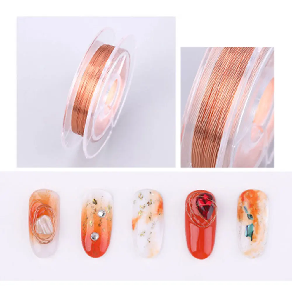 4 рулона медная проволока для украшения ногтей | Красота и здоровье