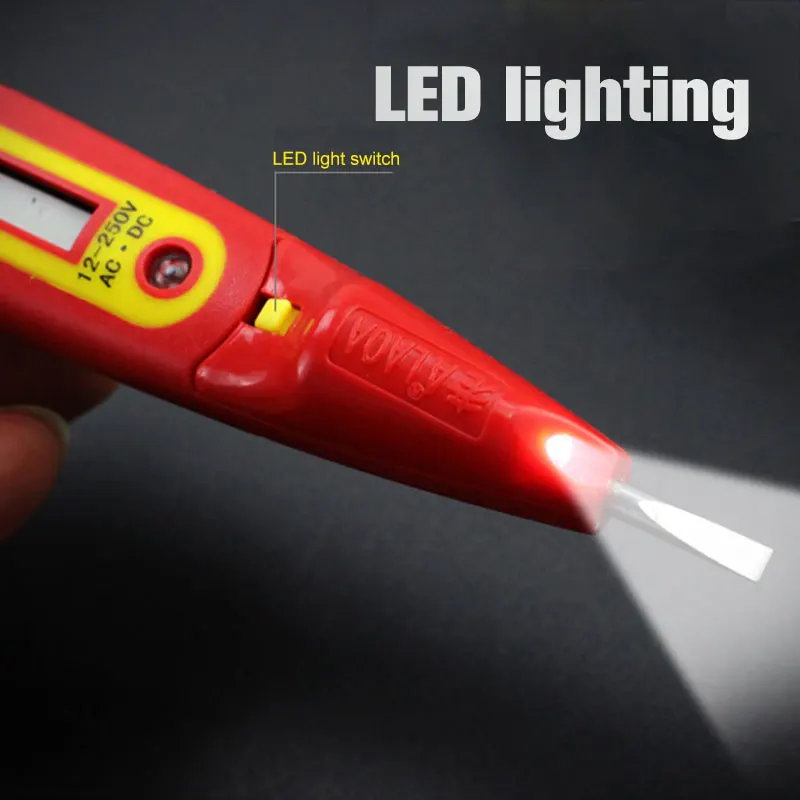 LAOA multifunction Digital Display Electrical PenTester Electroprobe AC/DC LCD Voltage Tester Free Shipping | Инструменты