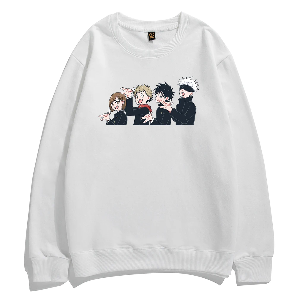 

Jujutsu Kaisen Anime Graphic Hoodies Autumn Cotton Loose Sweatshirt Cartoon Punk Male Pullover Harajuku Warm Streetwear Clothes