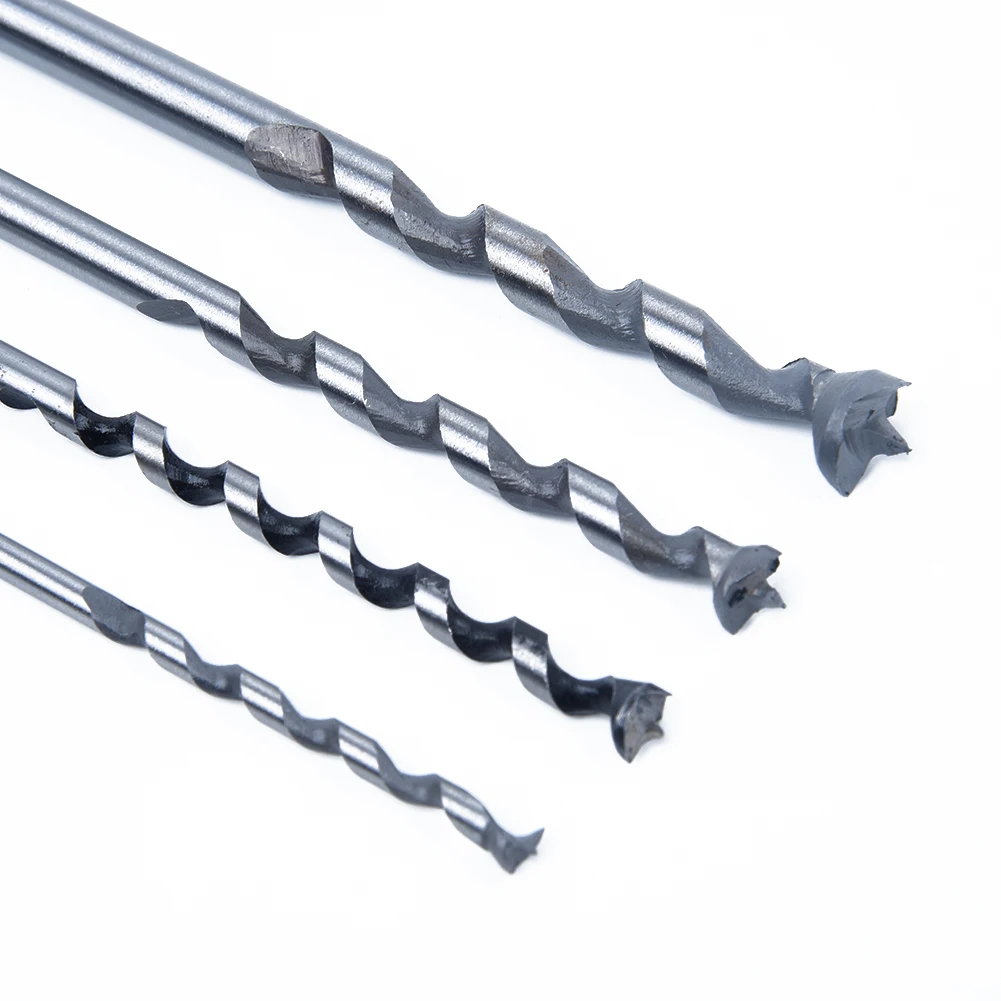

4Pcs Woodworking Drill Bit Square Hole Chisel Mortising Kit Mortise Tool 210mm
