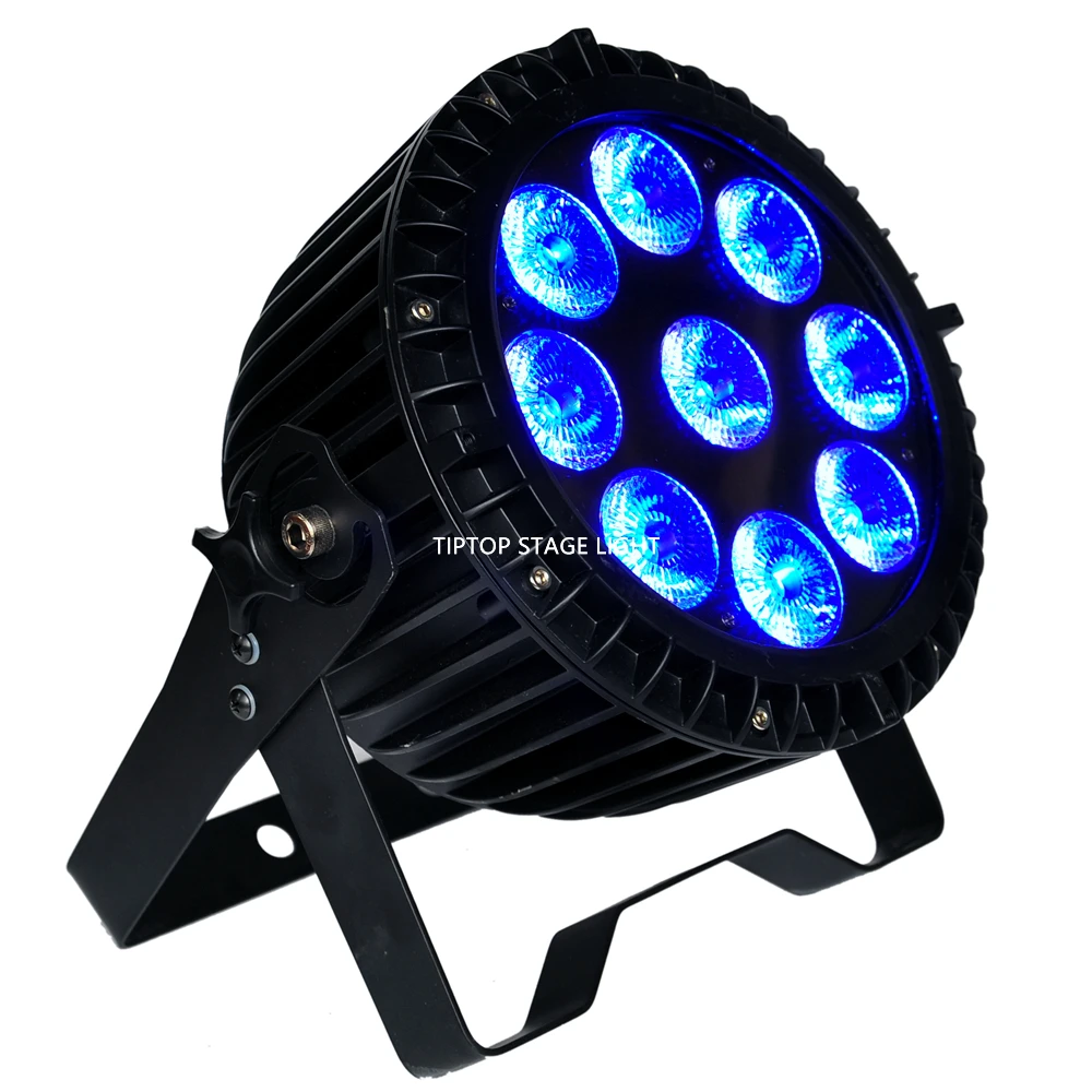 Китай Гуанчжоу Освещение сцены 4xlot RGBWA УФ 6 в 1 9x18W Led Водонепроницаемый Par Банок 200W