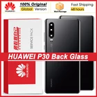 100% оригинальный сменный задний корпус для Huawei P30 задняя крышка аккумулятор стекло с объективом камеры для Huawei P30 задняя крышка