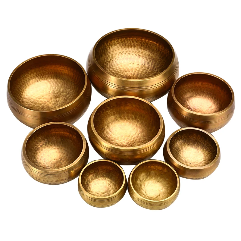 

Tibetan Singing Bowl Buddhism Meditation Bell Sound Therapy Buddhist Brass Bowl Sound Therapy Yoga Chakra Healing Spiritual Gift