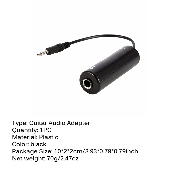 Переходник для гитарного кабеля усилитель преобразователь аудиоинтерфейса
