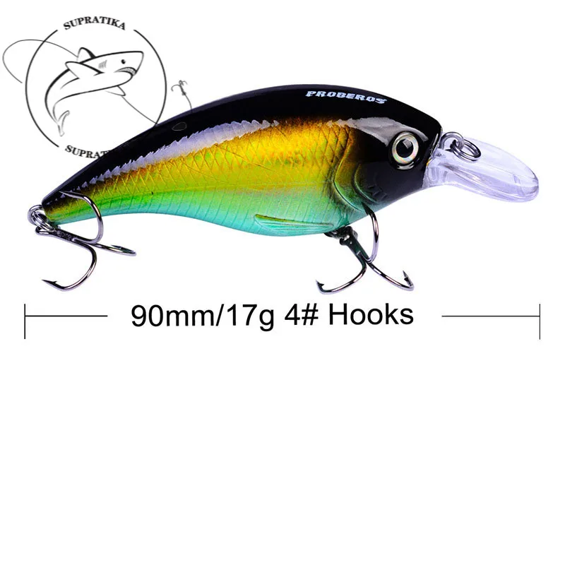 

Diving Depth 0.3-1.2m Anti-Corrosion BionicHigh Quality Fishing Lure Hard Bait 17G/9CM Artificial Crank Plastic Fishing Bait