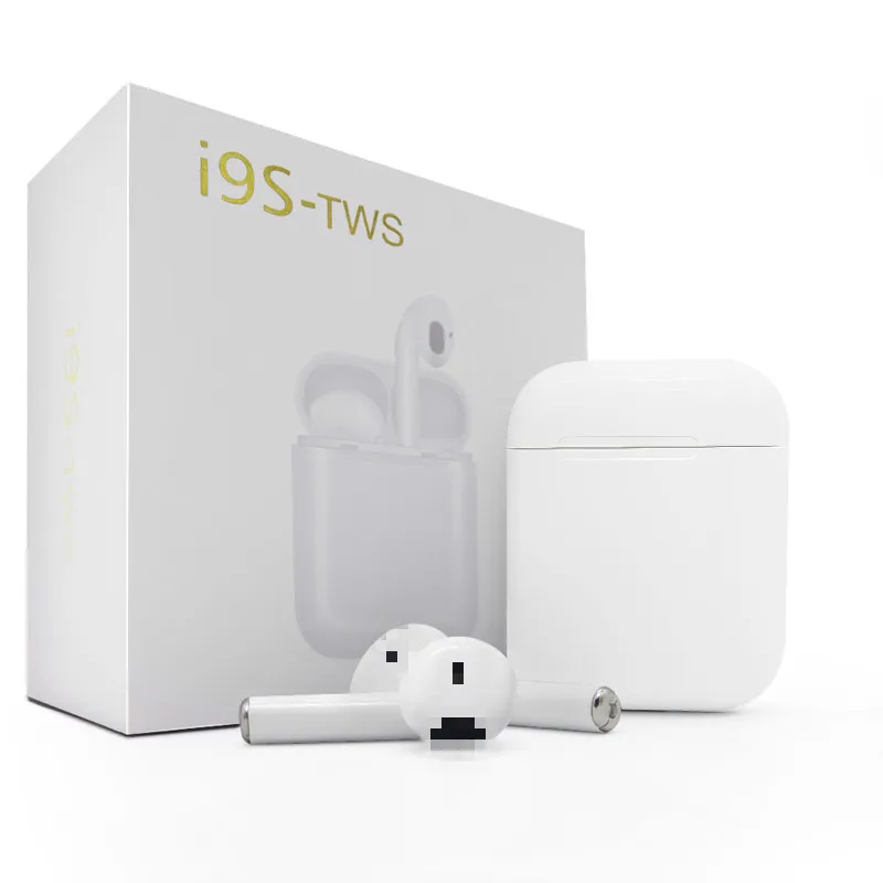Цветные I9s TWS Близнецы наушники мини беспроводные Bluetooth наушники гарнитуры Стерео Наушники Беспроводные для IPhone samsung huawei - Цвет: Белый