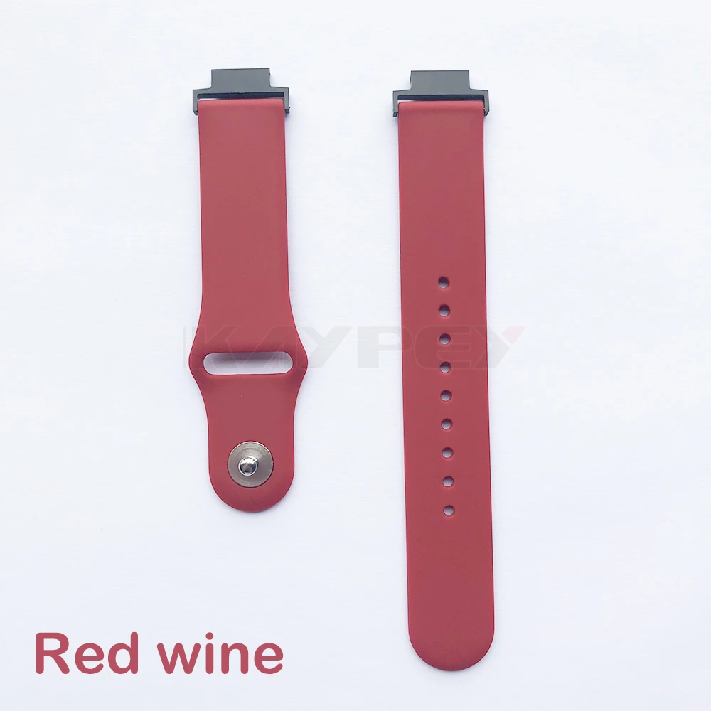 Мягкий силиконовый ремешок для Huami Amazfit Verge 3 ремешок для часов мягкий силиконовый ремешок для часов сменные полосы браслет ремни спортивный ремешок - Цвет: Red wine