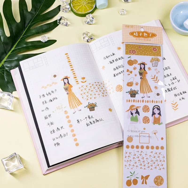 2020 молодая девушка лента Washi Винтаж билет DIY декоративный Скрапбукинг