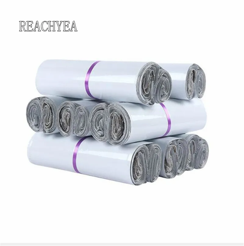 10 шт./лот белые пластиковые почтовые конверты отправки пакеты самоклеящиеся