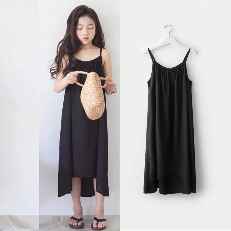 Girls party dress girls summer sleeveless beachwear children's clothing 4 6 7 8 9 10 12 16 years old | Детская одежда и обувь